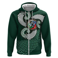 Six Celtic Countries Heritage Hoodie Green Celtic Knot Triskelion - Wonder Print Shop