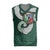 Six Celtic Countries Heritage Christmas Knitted V-Neck Vest Green Celtic Knot Triskelion - Wonder Print Shop