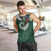 Six Celtic Countries Heritage Men Tank Top Green Celtic Knot Triskelion - Wonder Print Shop