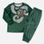 Six Celtic Countries Heritage Christmas Pajama Set Green Celtic Knot Triskelion - Wonder Print Shop