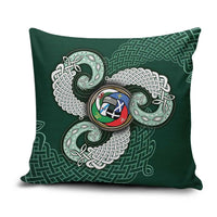 Six Celtic Countries Heritage Pillow Cover Green Celtic Knot Triskelion - Wonder Print Shop