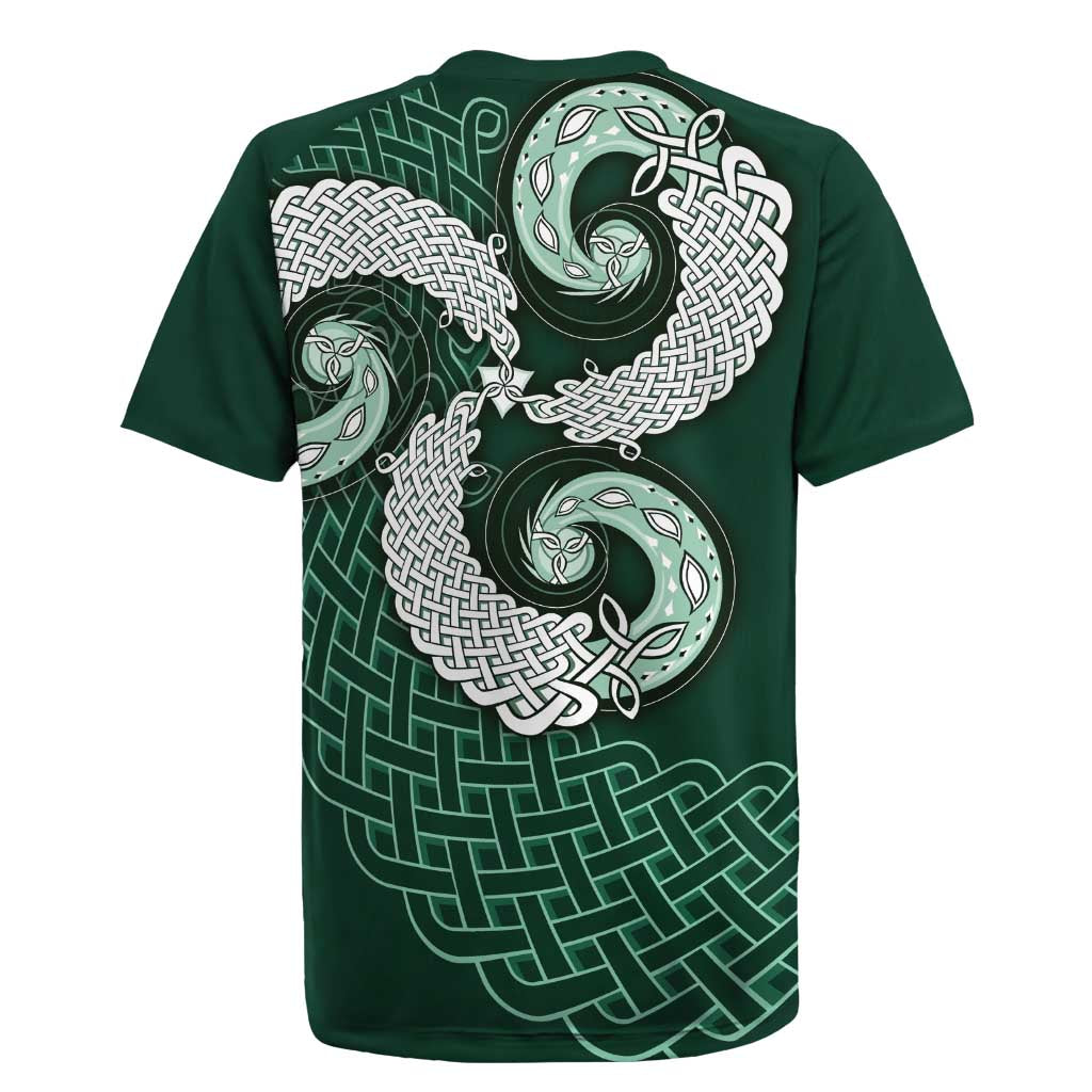 Six Celtic Countries Heritage Rugby Jersey Green Celtic Knot Triskelion - Wonder Print Shop