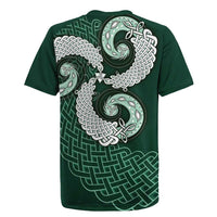 Six Celtic Countries Heritage Rugby Jersey Green Celtic Knot Triskelion - Wonder Print Shop
