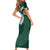 Six Celtic Countries Heritage Short Sleeve Bodycon Dress Green Celtic Knot Triskelion - Wonder Print Shop