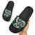 Six Celtic Countries Heritage Slide Sandals Green Celtic Knot Triskelion - Wonder Print Shop
