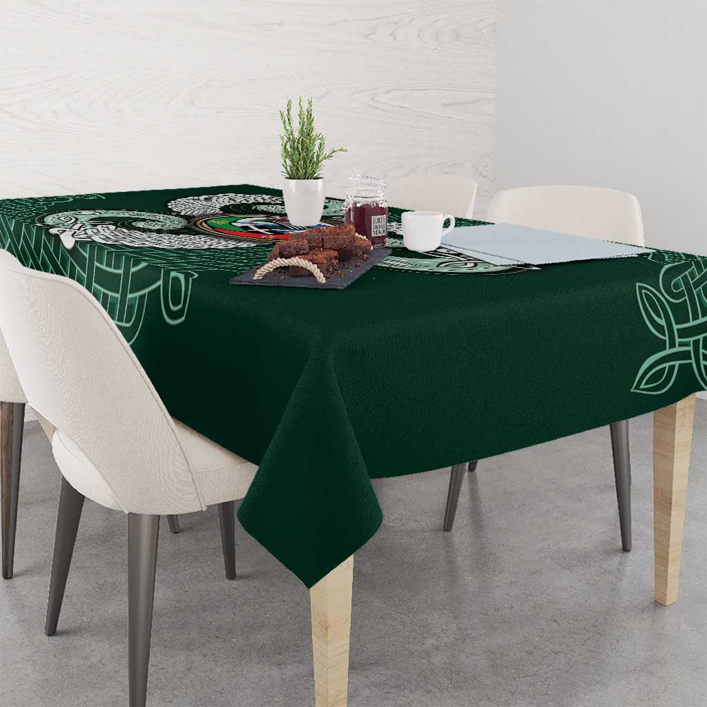 Six Celtic Countries Heritage Tablecloth Green Celtic Knot Triskelion - Wonder Print Shop