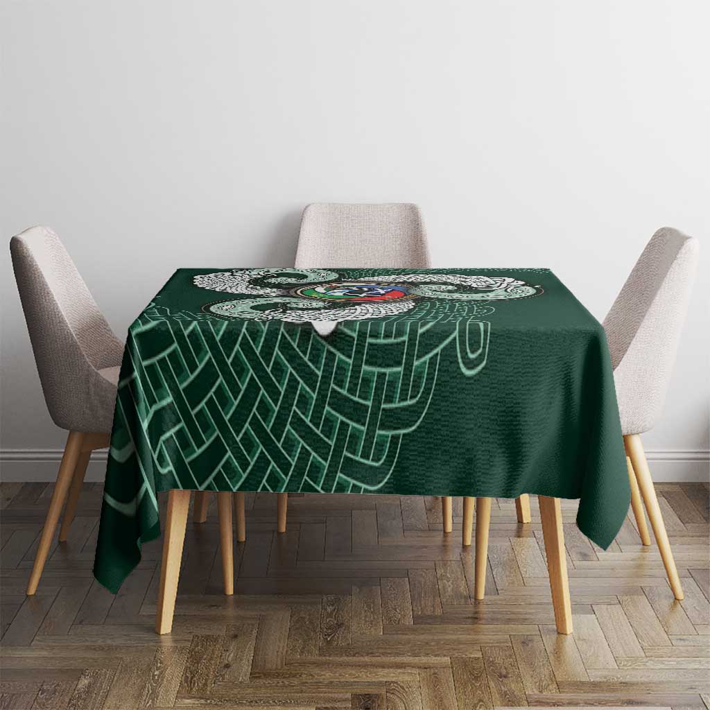 Six Celtic Countries Heritage Tablecloth Green Celtic Knot Triskelion - Wonder Print Shop