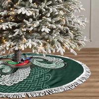 Six Celtic Countries Heritage Tree Skirt Green Celtic Knot Triskelion - Wonder Print Shop