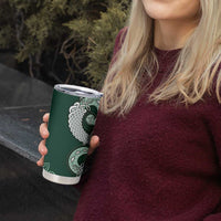 Six Celtic Countries Heritage Tumbler Cup Green Celtic Knot Triskelion - Wonder Print Shop