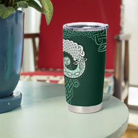 Six Celtic Countries Heritage Tumbler Cup Green Celtic Knot Triskelion - Wonder Print Shop