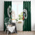 Six Celtic Countries Heritage Window Curtain Green Celtic Knot Triskelion - Wonder Print Shop