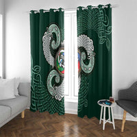 Six Celtic Countries Heritage Window Curtain Green Celtic Knot Triskelion - Wonder Print Shop