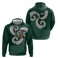 Six Celtic Countries Heritage Zip Hoodie Green Celtic Knot Triskelion - Wonder Print Shop