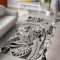 Polynesia Area Rug Tribal Polynesian Spirit With Beige Pacific Flowers LT9 - Wonder Print Shop