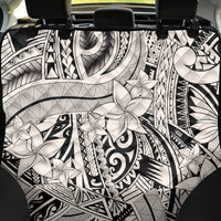 Polynesia Back Car Seat Cover Tribal Polynesian Spirit With Beige Pacific Flowers LT9 - Wonder Print Shop