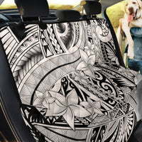 Polynesia Back Car Seat Cover Tribal Polynesian Spirit With Beige Pacific Flowers LT9 - Wonder Print Shop