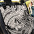 Polynesia Back Car Seat Cover Tribal Polynesian Spirit With Beige Pacific Flowers LT9 - Wonder Print Shop