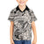 Polynesia Kid Hawaiian Shirt Tribal Polynesian Spirit With Beige Pacific Flowers - Wonder Print Shop