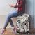 Polynesia Luggage Cover Tribal Polynesian Spirit With Beige Pacific Flowers - Wonder Print Shop
