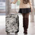 Polynesia Luggage Cover Tribal Polynesian Spirit With Beige Pacific Flowers - Wonder Print Shop