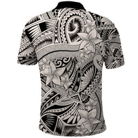 Polynesia Polo Shirt Tribal Polynesian Spirit With Beige Pacific Flowers - Wonder Print Shop