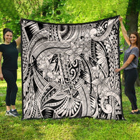 Polynesia Quilt Tribal Polynesian Spirit With Beige Pacific Flowers - Wonder Print Shop