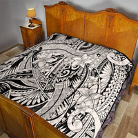 Polynesia Quilt Tribal Polynesian Spirit With Beige Pacific Flowers - Wonder Print Shop