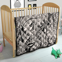 Polynesia Quilt Tribal Polynesian Spirit With Beige Pacific Flowers - Wonder Print Shop