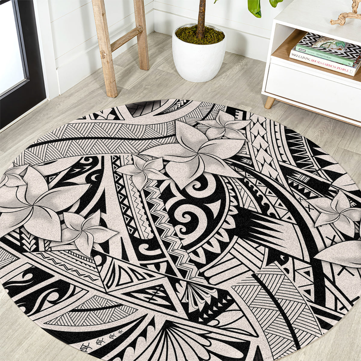 polynesia-round-carpet-tribal-polynesian-spirit-with-beige-pacific-flowers