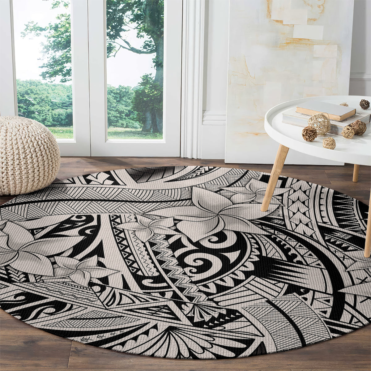 polynesia-round-carpet-tribal-polynesian-spirit-with-beige-pacific-flowers