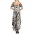 Polynesia Summer Maxi Dress Tribal Polynesian Spirit With Beige Pacific Flowers - Wonder Print Shop