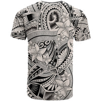 Polynesia T Shirt Tribal Polynesian Spirit With Beige Pacific Flowers - Wonder Print Shop