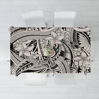 Polynesia Tablecloth Tribal Polynesian Spirit With Beige Pacific Flowers - Wonder Print Shop