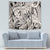 Polynesia Tapestry Tribal Polynesian Spirit With Beige Pacific Flowers - Wonder Print Shop