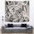 Polynesia Tapestry Tribal Polynesian Spirit With Beige Pacific Flowers - Wonder Print Shop