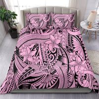 Polynesia Bedding Set Tribal Polynesian Spirit With Pink Pacific Flowers LT9 - Wonder Print Shop