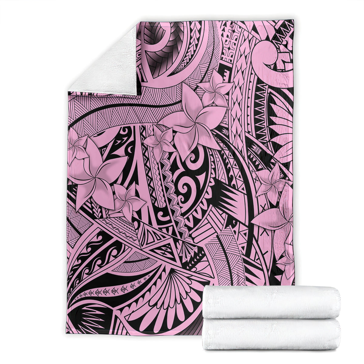 polynesia-blanket-tribal-polynesian-spirit-with-pink-pacific-flowers