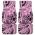 Polynesia Car Mats Tribal Polynesian Spirit With Pink Pacific Flowers LT9 - Wonder Print Shop