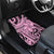 Polynesia Car Mats Tribal Polynesian Spirit With Pink Pacific Flowers LT9 - Wonder Print Shop