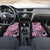 Polynesia Car Mats Tribal Polynesian Spirit With Pink Pacific Flowers LT9 - Wonder Print Shop