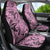 Polynesia Car Seat Cover Tribal Polynesian Spirit With Pink Pacific Flowers LT9 - Wonder Print Shop