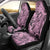 Polynesia Car Seat Cover Tribal Polynesian Spirit With Pink Pacific Flowers LT9 - Wonder Print Shop