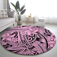 polynesia-round-carpet-tribal-polynesian-spirit-with-pink-pacific-flowers