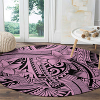 polynesia-round-carpet-tribal-polynesian-spirit-with-pink-pacific-flowers