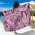 Polynesia Sarong Tribal Polynesian Spirit With Pink Pacific Flowers - Wonder Print Shop