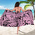 Polynesia Sarong Tribal Polynesian Spirit With Pink Pacific Flowers - Wonder Print Shop