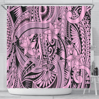 polynesia-shower-curtain-tribal-polynesian-spirit-with-pink-pacific-flowers