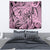 Polynesia Tapestry Tribal Polynesian Spirit With Pink Pacific Flowers - Wonder Print Shop
