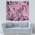 Polynesia Tapestry Tribal Polynesian Spirit With Pink Pacific Flowers - Wonder Print Shop
