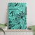 Polynesia Canvas Wall Art Tribal Polynesian Spirit With Teal Pacific Flowers LT9 - Wonder Print Shop